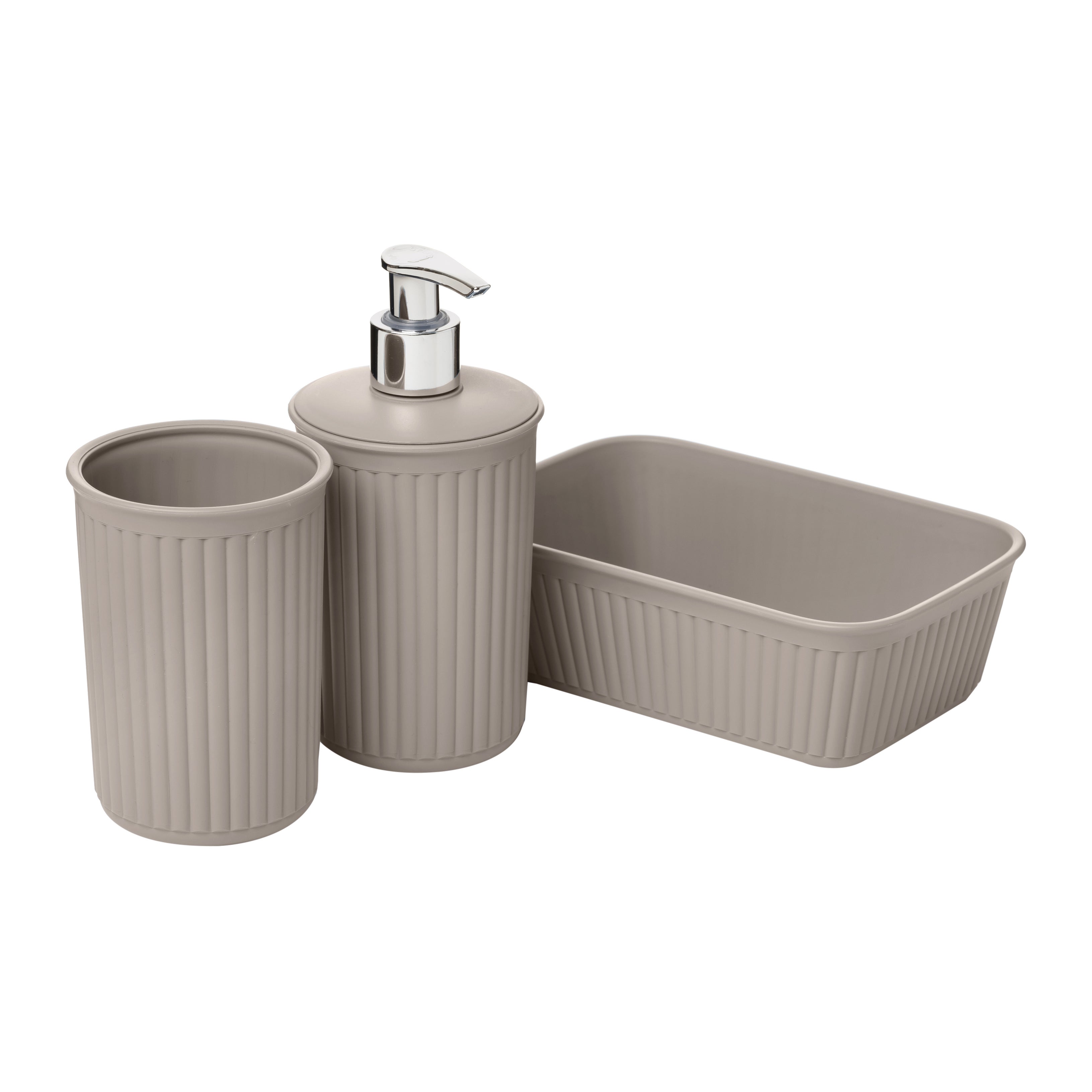 Franklin Brass Kinla - Set di accessori per il bagno, 3 pezzi, cromato lucido