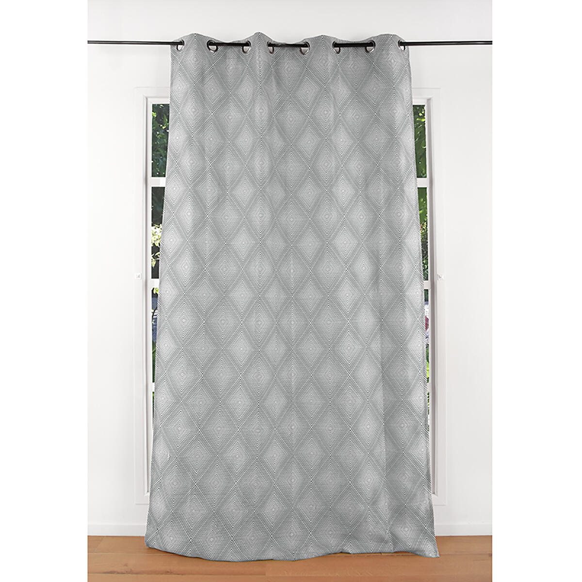 Schwar Textiles - Tenda Oscurante Con Occhielli 140x245 Cm - Grigio Marmorizzato - 100% Poliestere, Lavabile