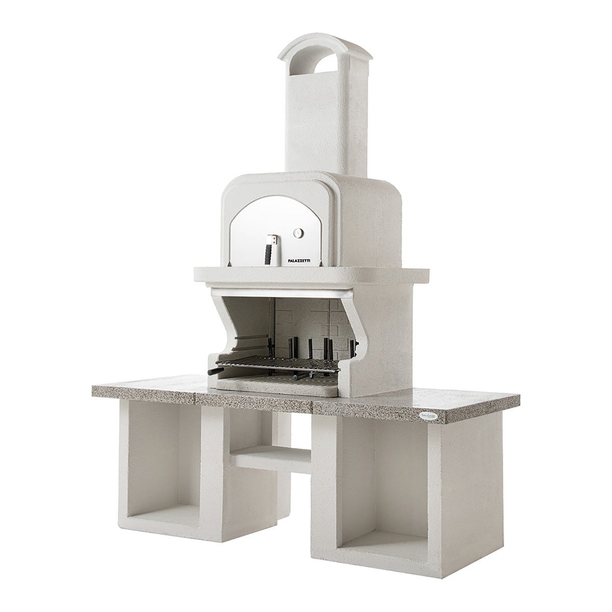 Barbecue in cemento refrattario EASY GARDEN BY PALAZZETTI GLASGOW 3 L 90 x  P 90 x H 250 cm | Leroy Merlin