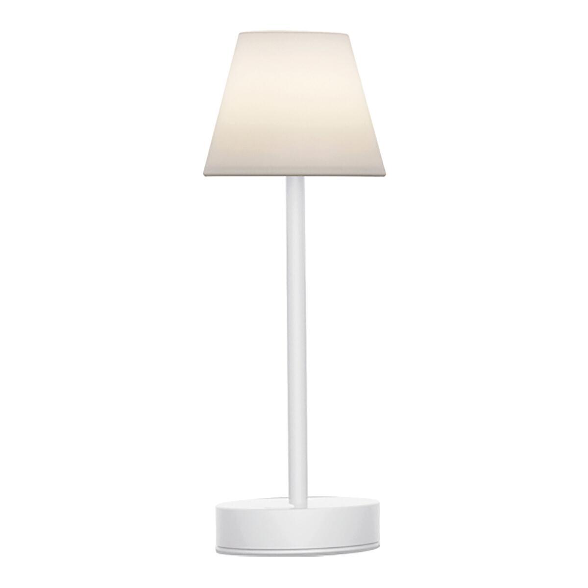 Lampada da tavolo a LED per esterni Lola bianca H 32 cm, luce colore e intensità regolabile , Modulo LED 160LM IP44 NEWGARDEN - 3
