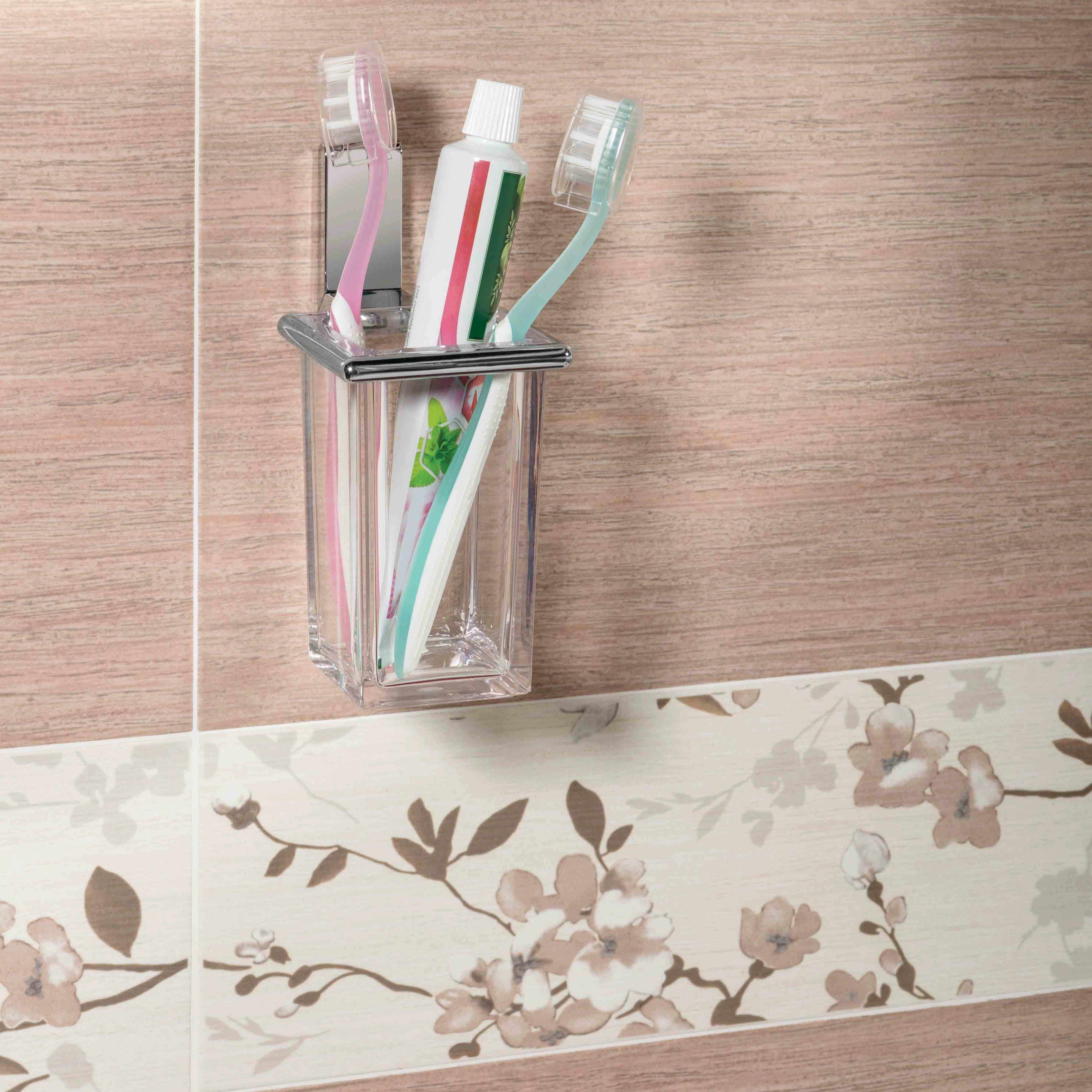 3 pezzi 300ml Bicchiere Porta Spazzolino, Farerkass Porta Bicchieri Di Plastica, Porta Spazzolini Bagno, Portaspazzolini da Bagno Stile Semplice per Spazzolino e Dentifricio (Bianco, Grigio, Marrone