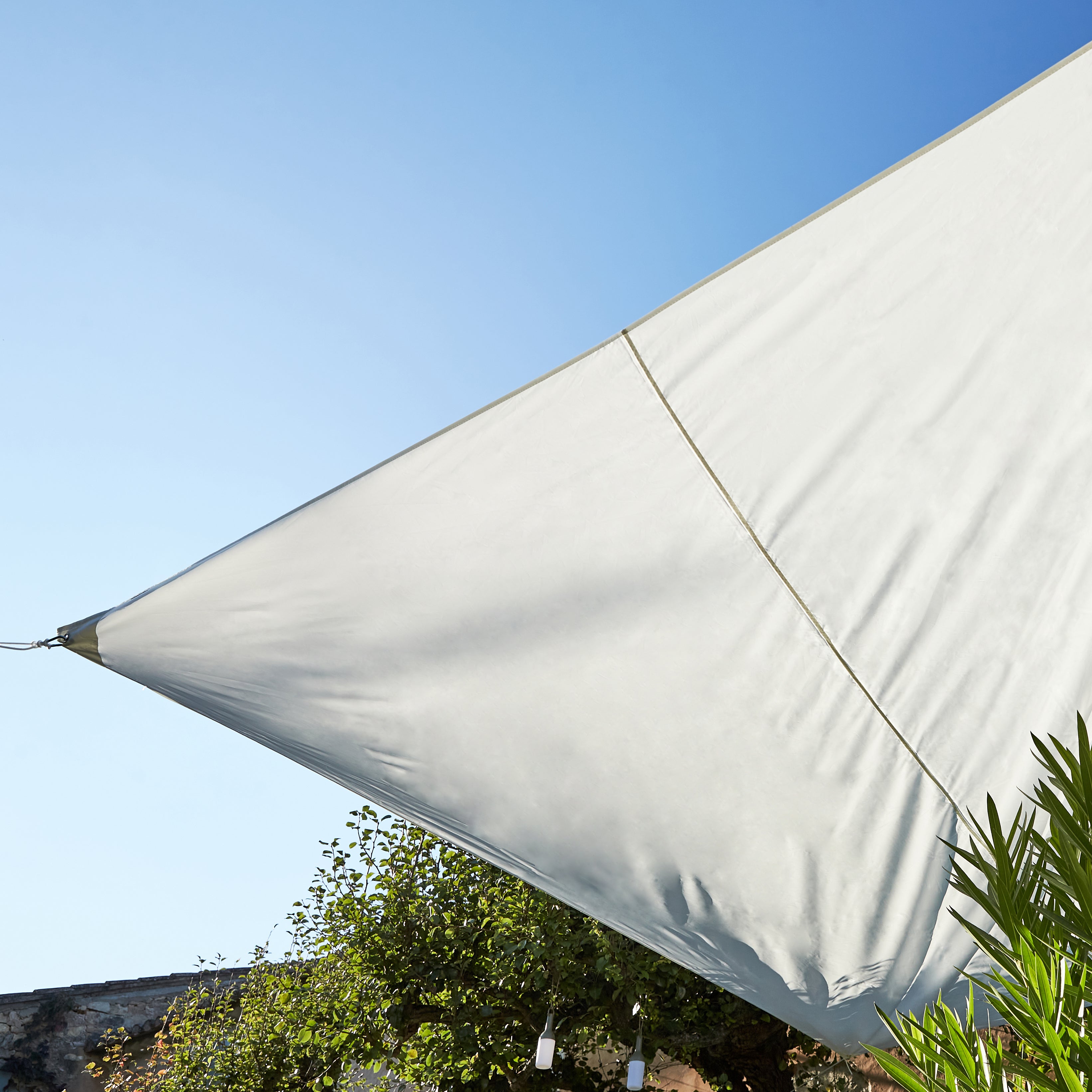 Vela ombreggiante Hegoa rettangolare bianco 300 x 400 cm - 5