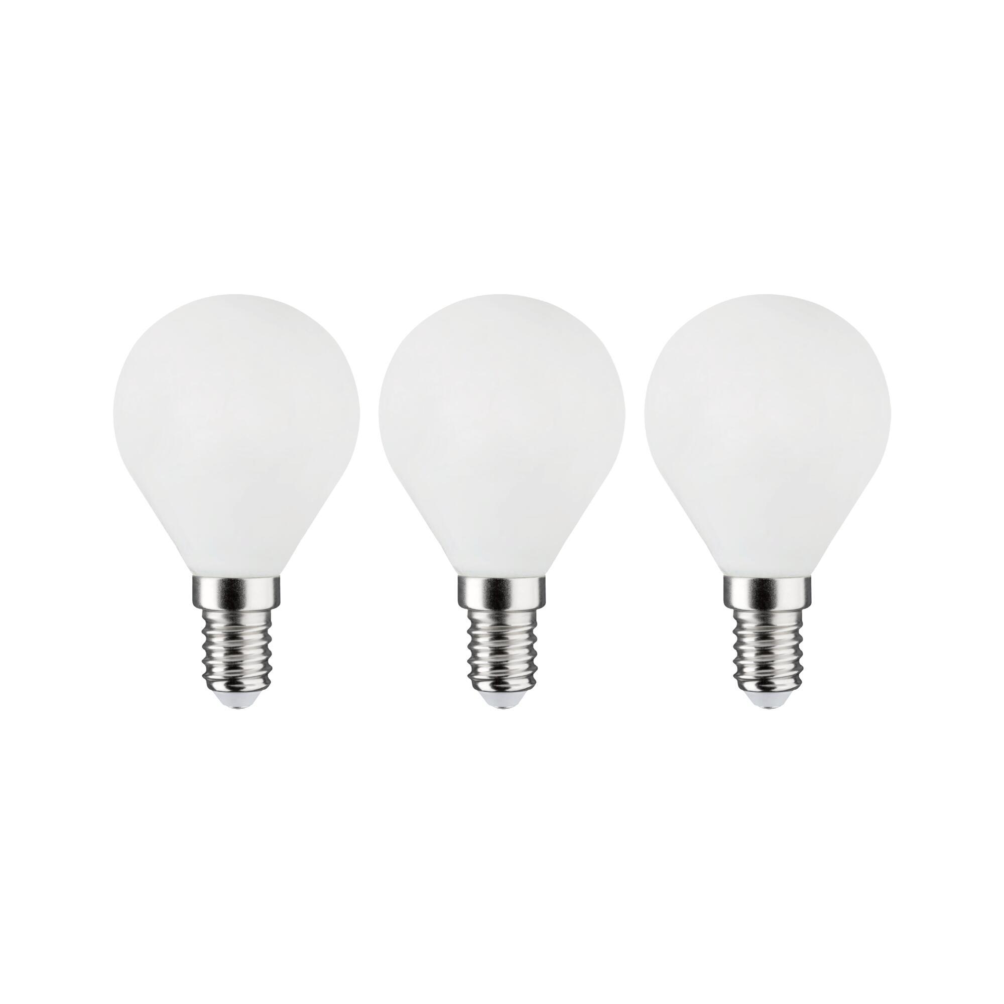 Set di 3 lampadine LED filamento, E14, Sferico, Bianco, 3.4W=470LM (equiv 40 W), 320° , LEXMAN - 4