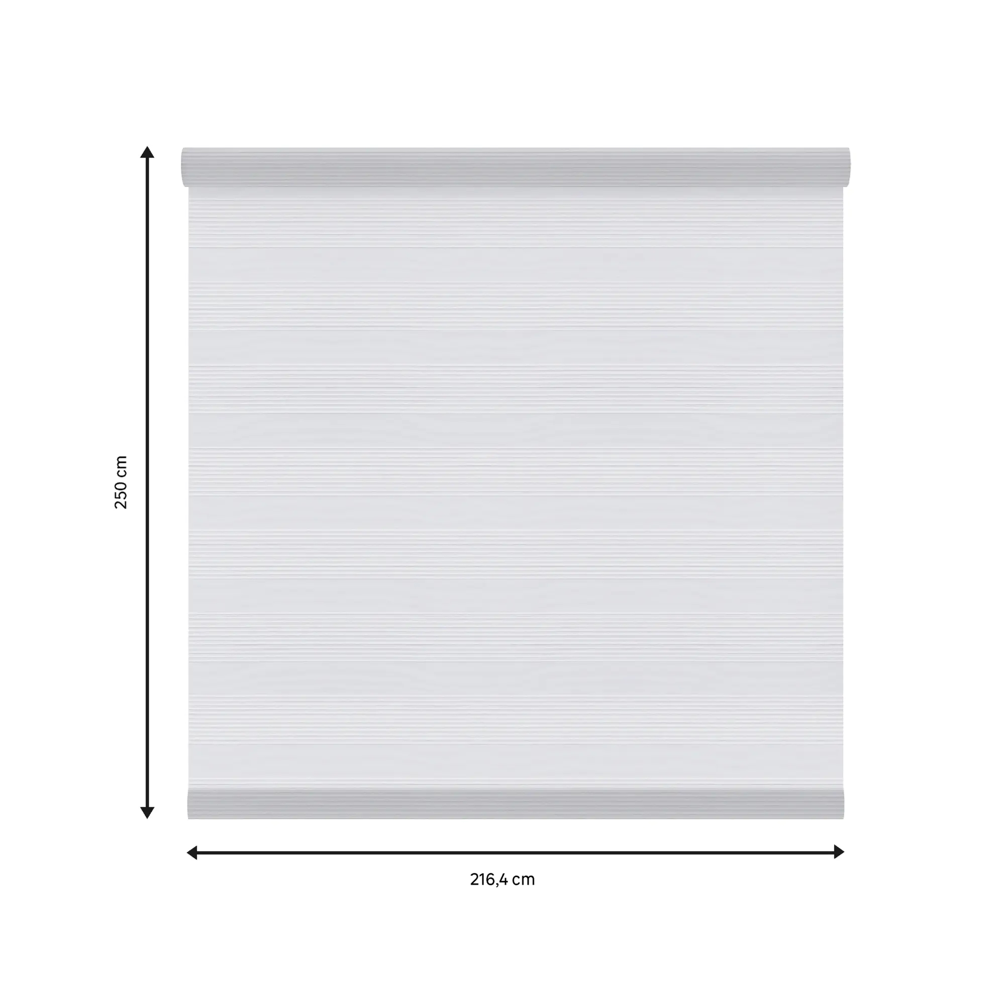 Tessuto per tende a rullo regolabile INSPIRE Athenes bianco 217 x 250 cm - 4