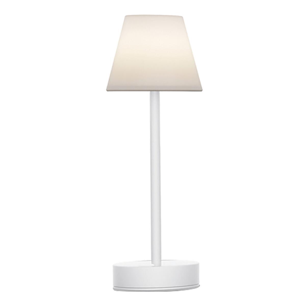 Lampada da tavolo a LED per esterni Lola bianca H 32 cm, luce colore e intensità regolabile , Modulo LED 160LM IP44 NEWGARDEN - 4