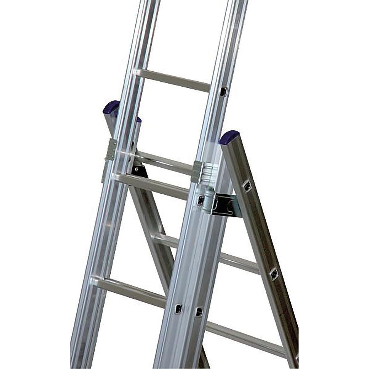 Scala a sfilo FACAL Stilo 3 rampe in alluminio 3x8 gradini per lavori fino a 6 m - 3