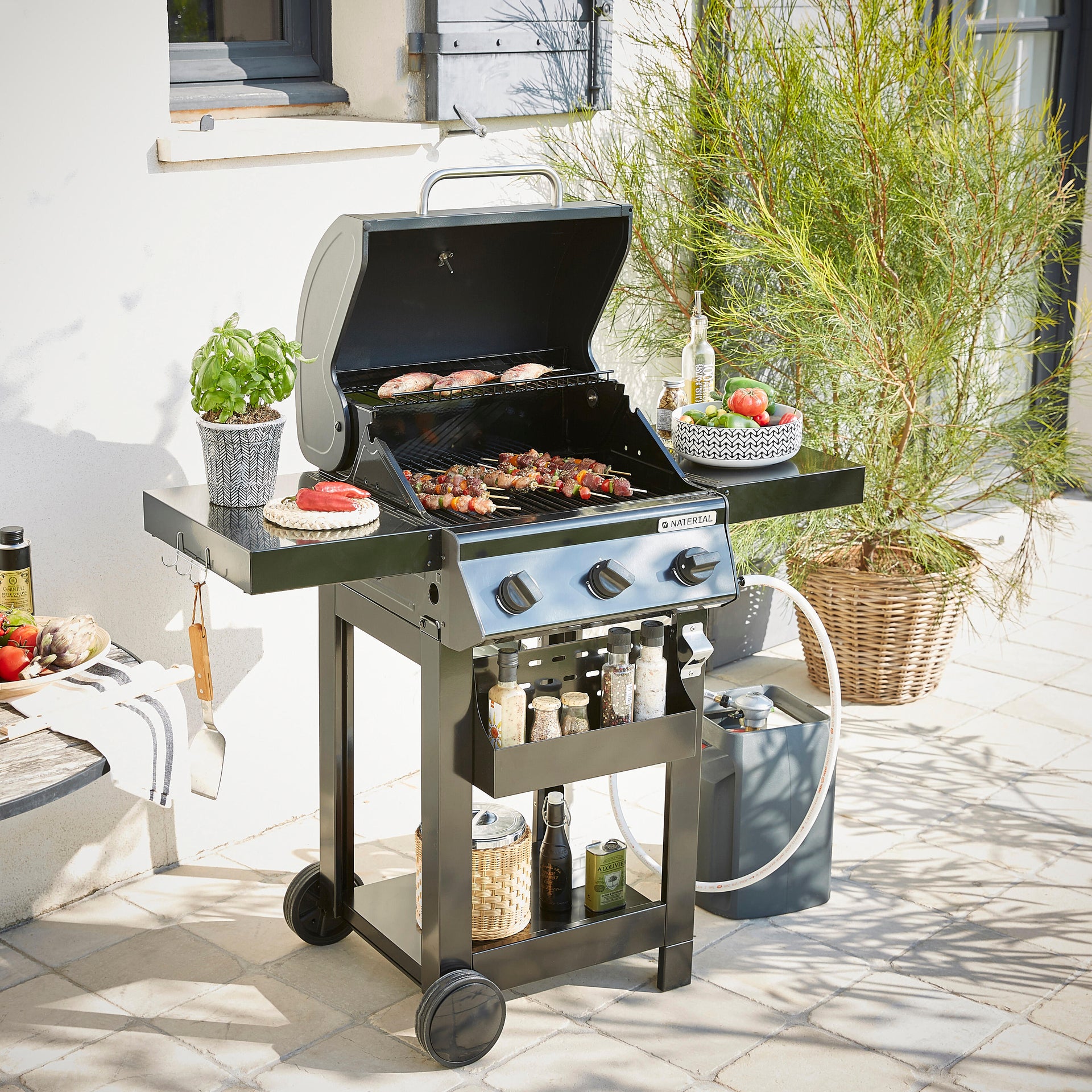 Barbecue a gas NATERIAL Alton 3B 3 bruciatori Leroy Merlin