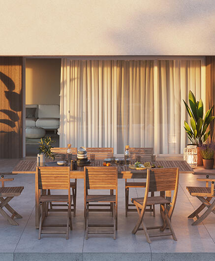 Tavolo da giardino allungabile rettangolare Solaris NATERIAL con piano in legno L 180/240 x P 90 cm - 10