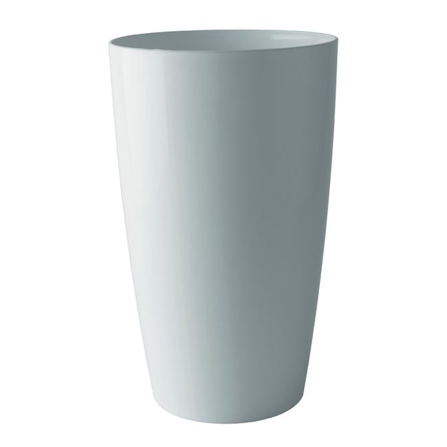 Set Di Vasi Da Fiori Rotondi In Plastica Bianca Con Aspetto Intrecciato Splofy Prosperplast Diempi Set Di Vasi Da Fiori Rotondi In Plastica Bianca Con Aspetto Intrecciato Splofy Prosperplast Diempi