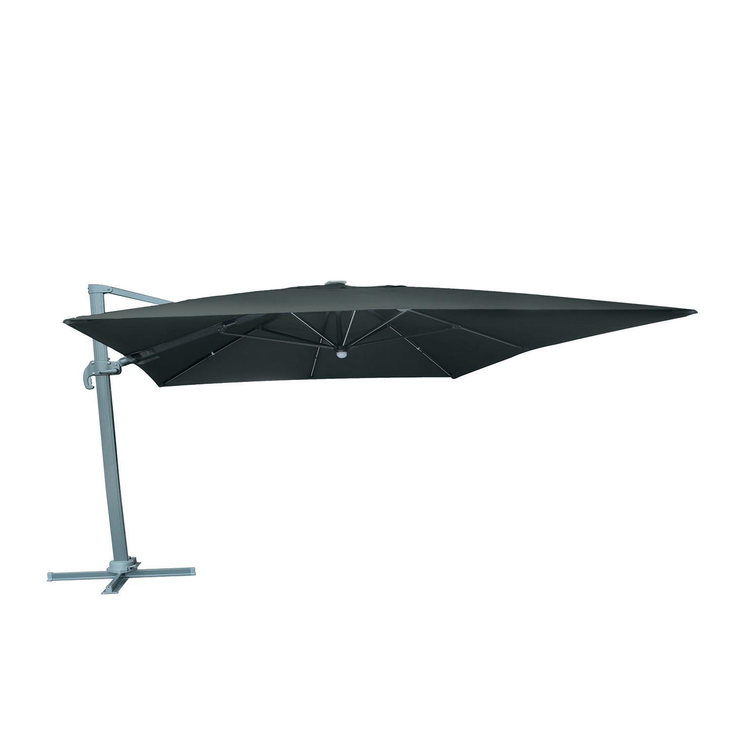 Ombrellone NATERIAL Samos L 3 x P 4 m color grigio