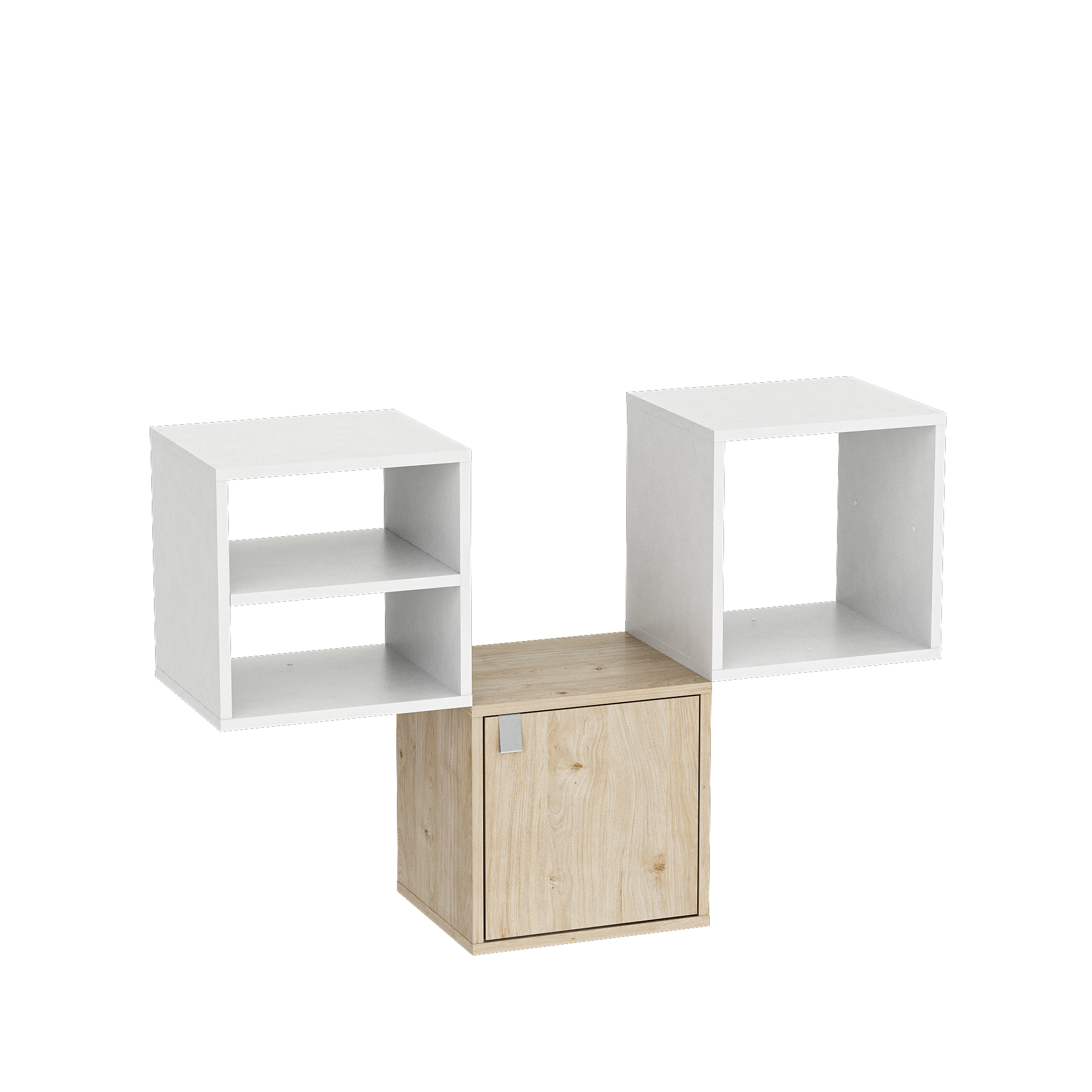 Cubo in bianco 16mm-legno-Marrone 