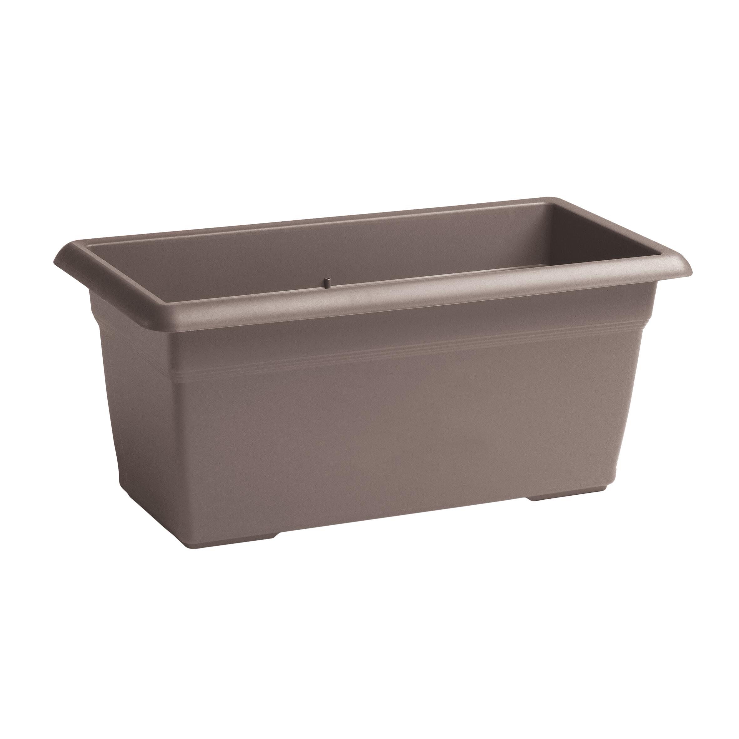 Vaso Cloe Stefanplast In Polipropilene Tortora 30 Cm - Made In Italy Con Bassorilievo - 4