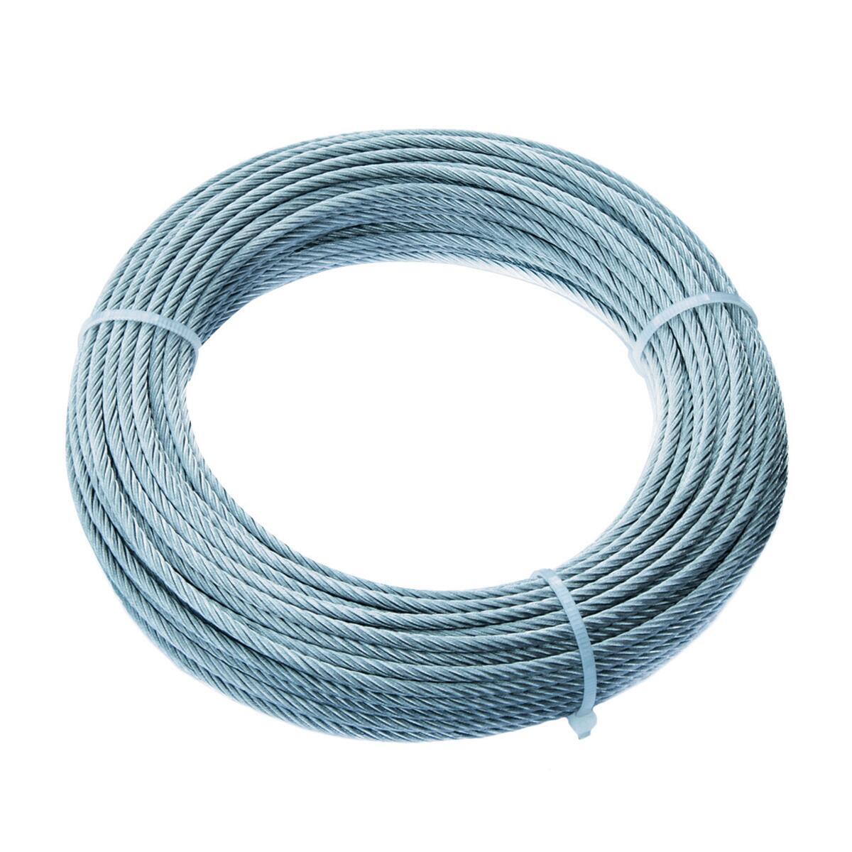 ROSSO PVC rivestito FUNE acciaio zincato galvanizzato filo metallo corda 