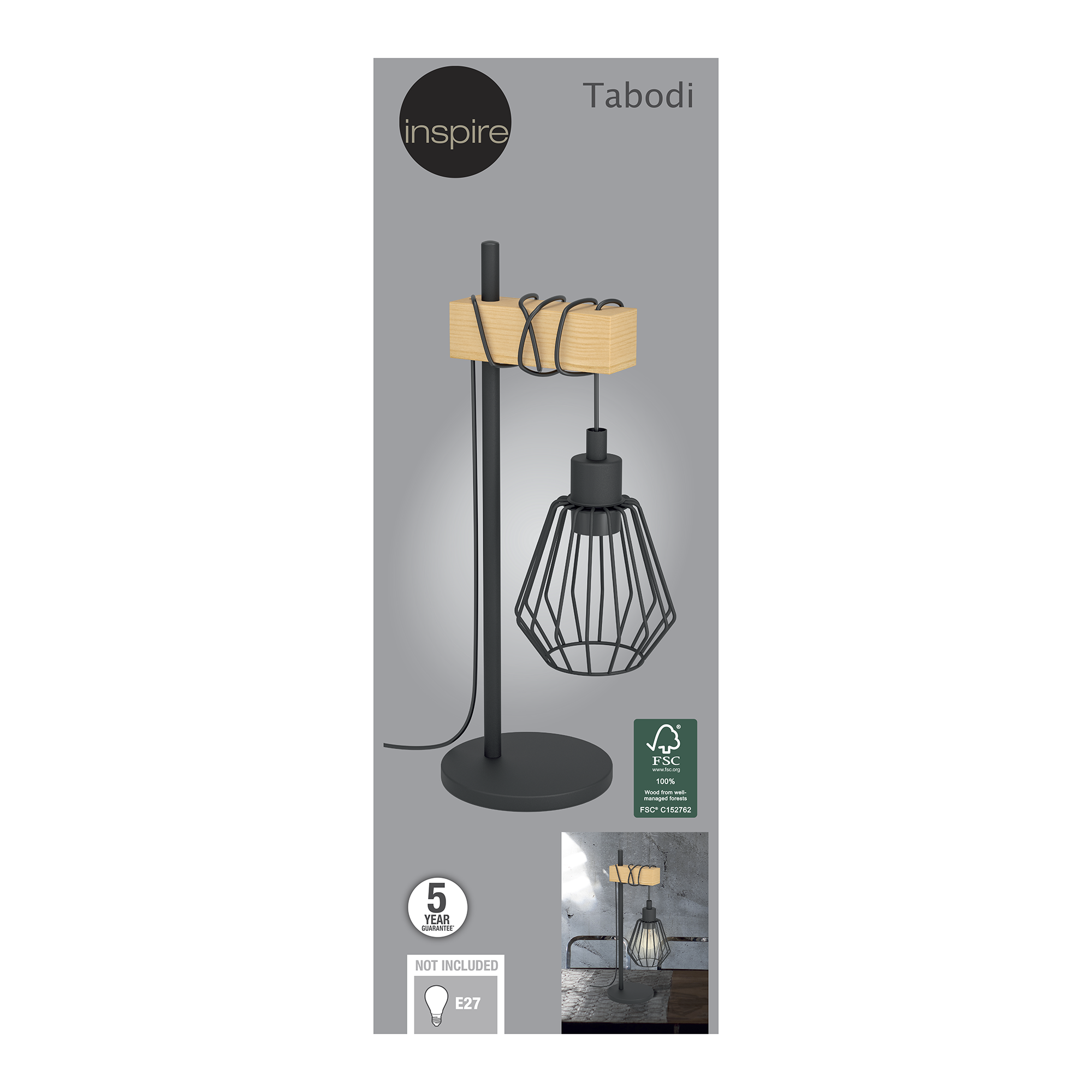 Lampada Da Tavolo Industriale Rabalux Sansone | Braccio Regolabile, Design Metallico Vintage, 4179
