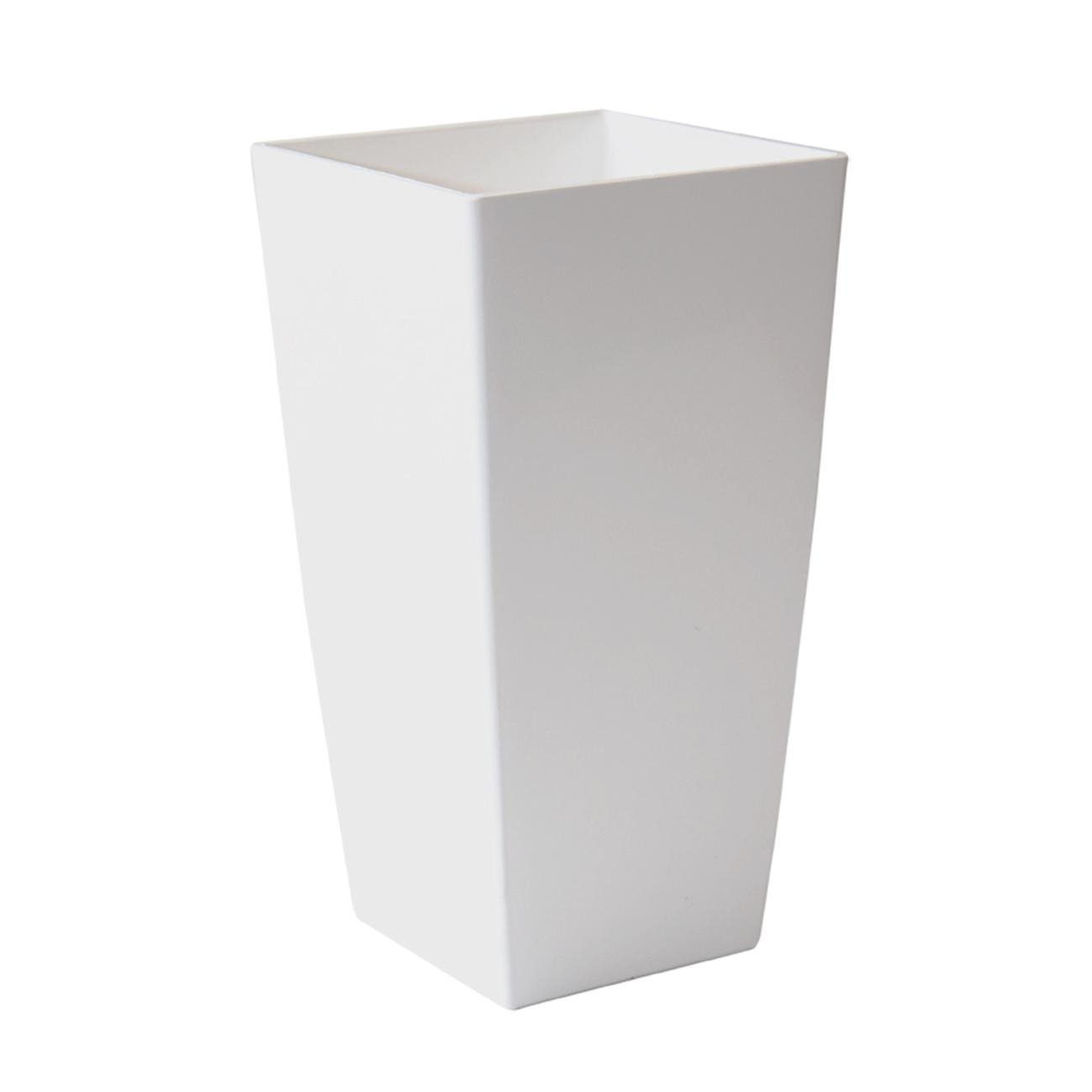 Vaso Piza ARTEVASI in polipropilene colore bianco H 41 cm, L 22 x P 22 cm