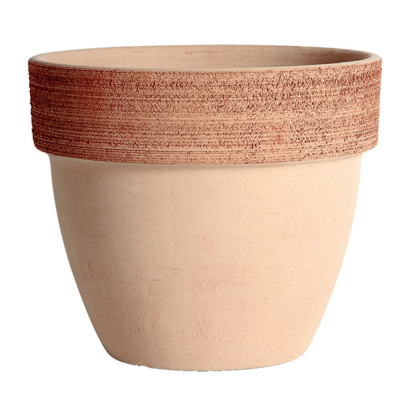 Vaso Palladio graffiato in terracotta colore H 47.5 cm, Ø 55