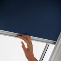 Tenda Oscurante VELUX Originale Per Finestre MK08 – Bianco Con Guide Grigie – Blocco Totale Della Luce