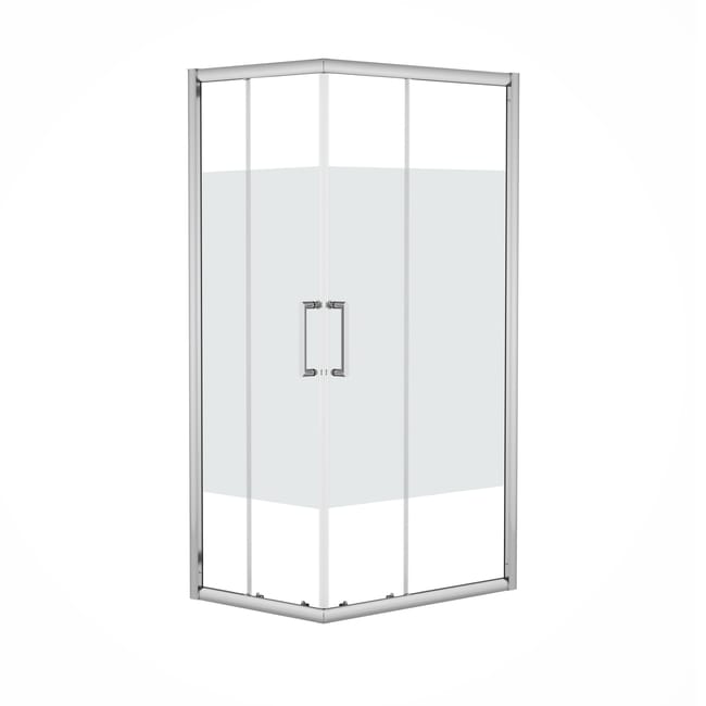 Box Doccia Rettangolare Scorrevole Quad 70 X 90 Cm H 190 Cm In Vetro Temprato Spessore 6 Mm Serigrafato Argento Leroy Merlin Leroy Merlin Box Doccia 70x90