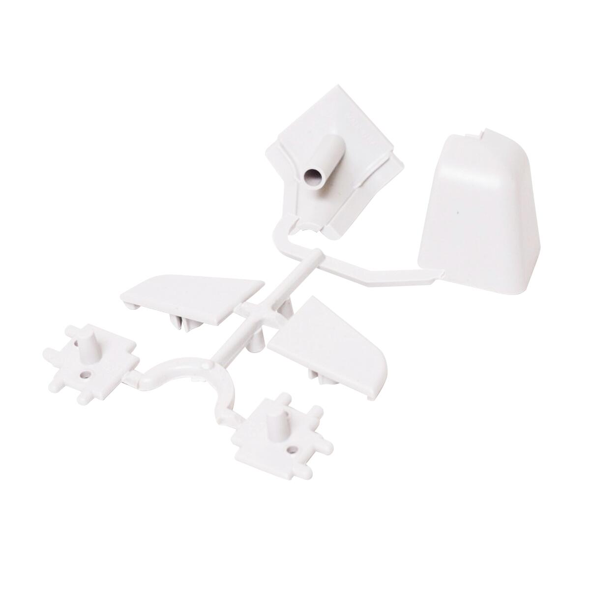 Terminale per alzatina pvc bianco L 3 x Sp 3 cm