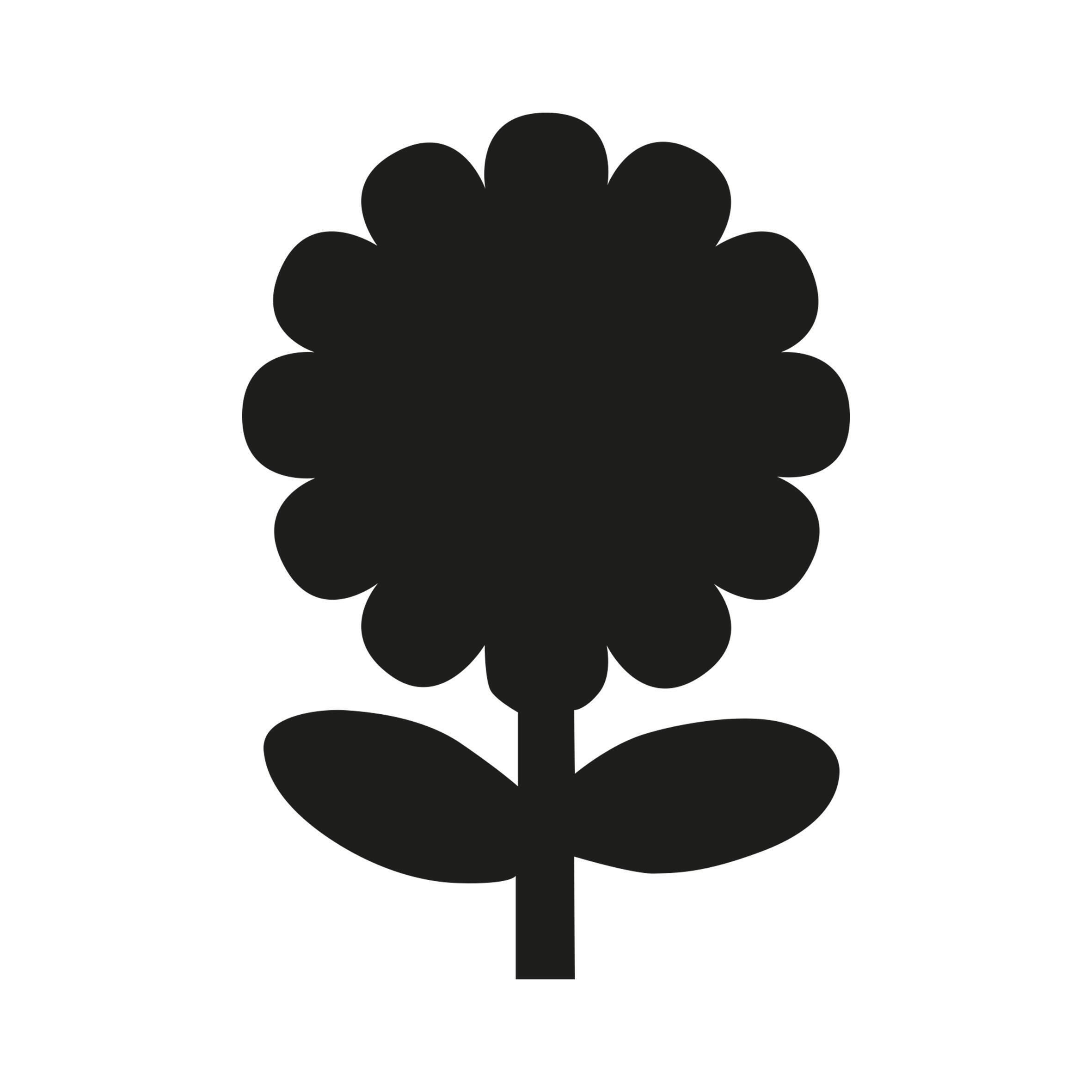 Lavagna per gesso Fiore nero 31.1x53 cm - 5