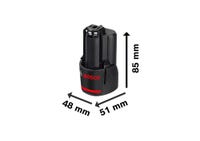 Bosch 2x Akumulator Li-Ion GBA 10,8V 2,5Ah / 12V 3Ah 1600A00X7D - Foto 5