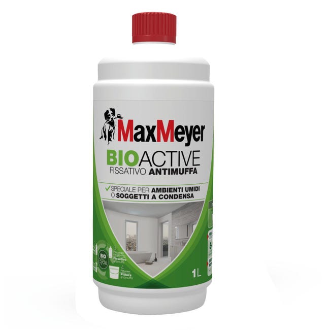 Fissativo MAX MEYER base acqua interno antimuffa Bioactive 1 L - 1