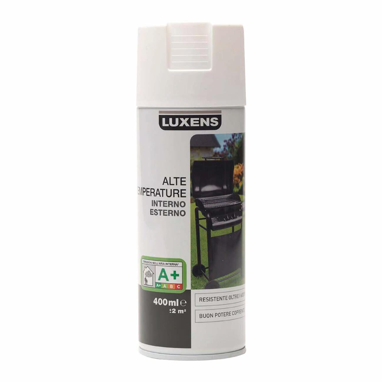 Smalto spray alta temperatura base solvente LUXENS bianco opaco 0.4 L - 3