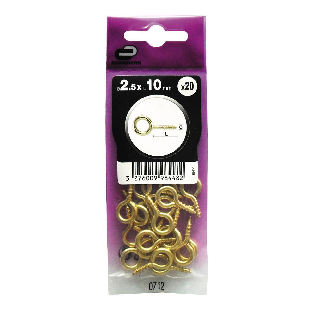 Occhiolo L 10 x Ø 2.5 mm , 20 pezzi