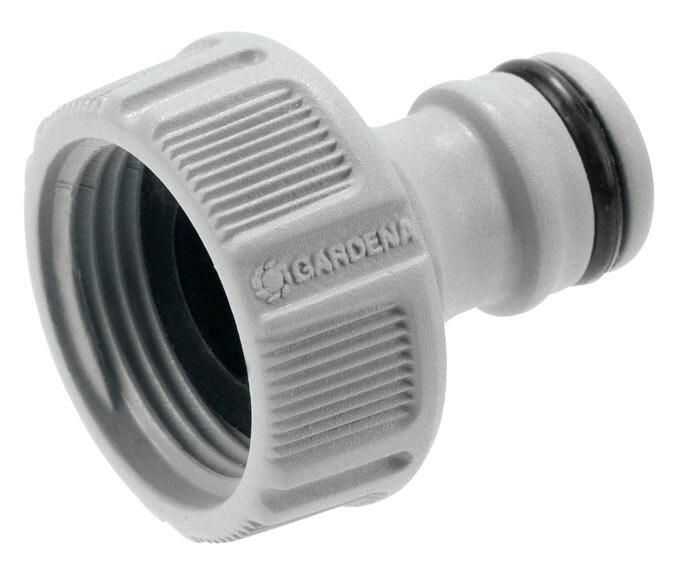 Adattatore per rubinetto femmina 1/2-3/4 bimateriale PLUVIA K1412R