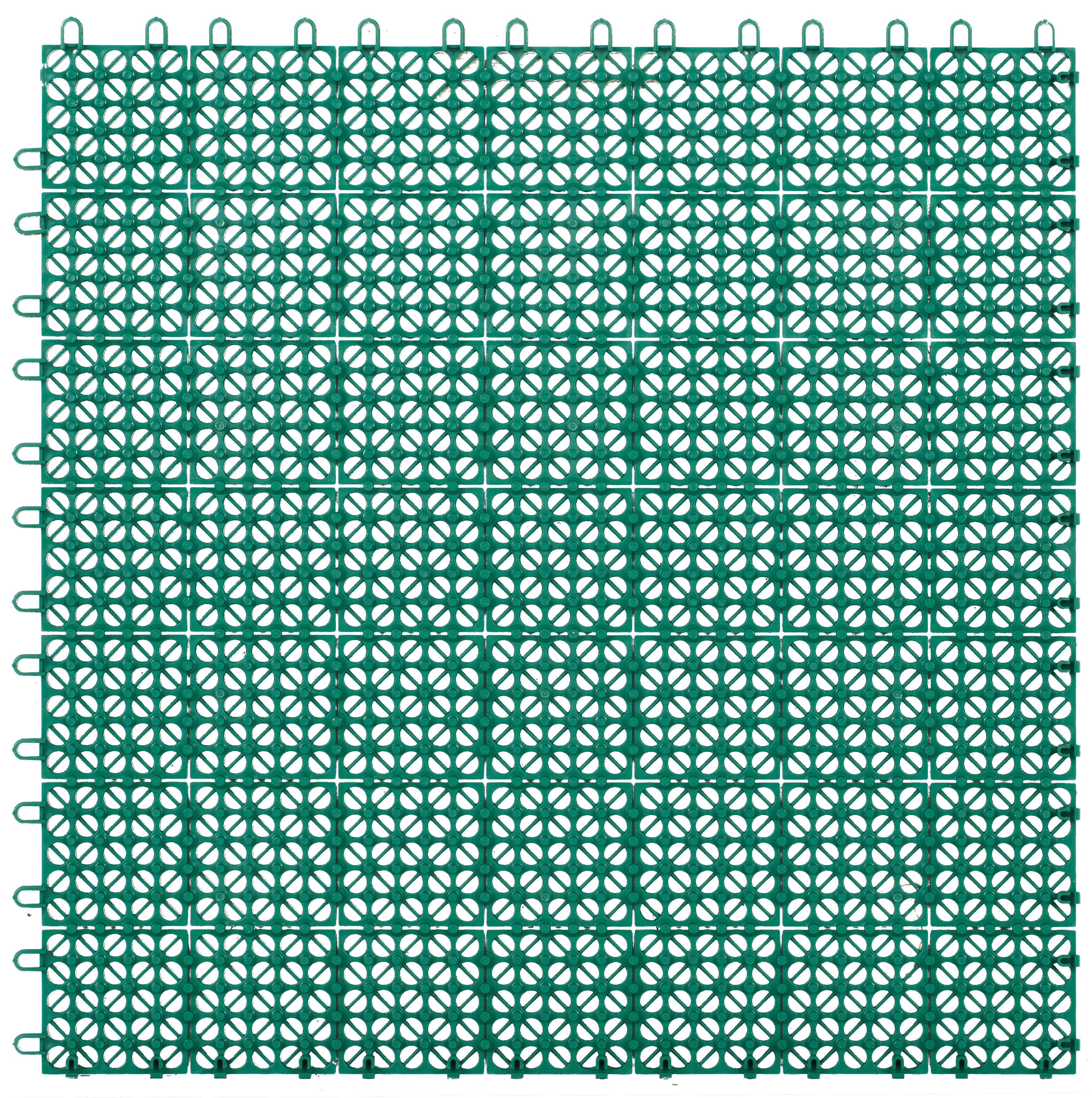 Set 10 Piastrelle Erba Artificiale Outsunny 30x30 Cm - Spessore 3 Cm, Sistema A Incastro, Per Balcone, Terrazzo, Giardino