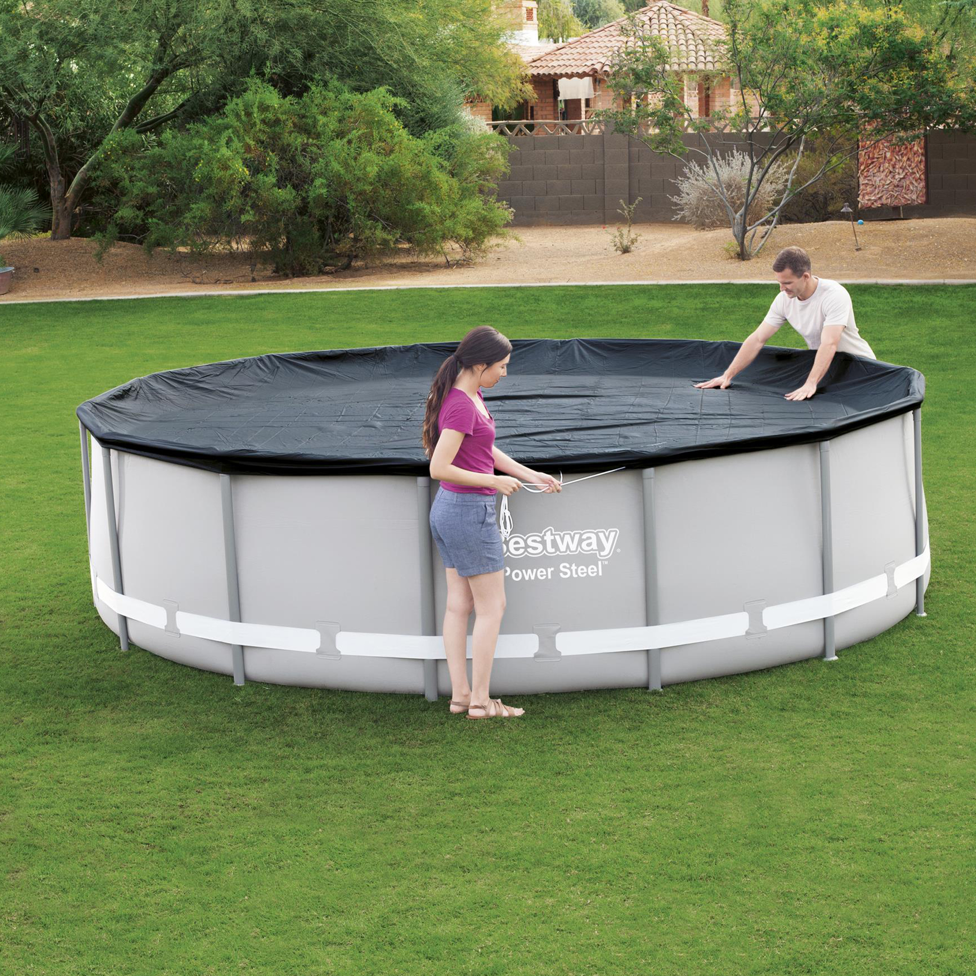 Copertura Rotonda Di Sicurezza Per Piscina 4,5m Diametro
