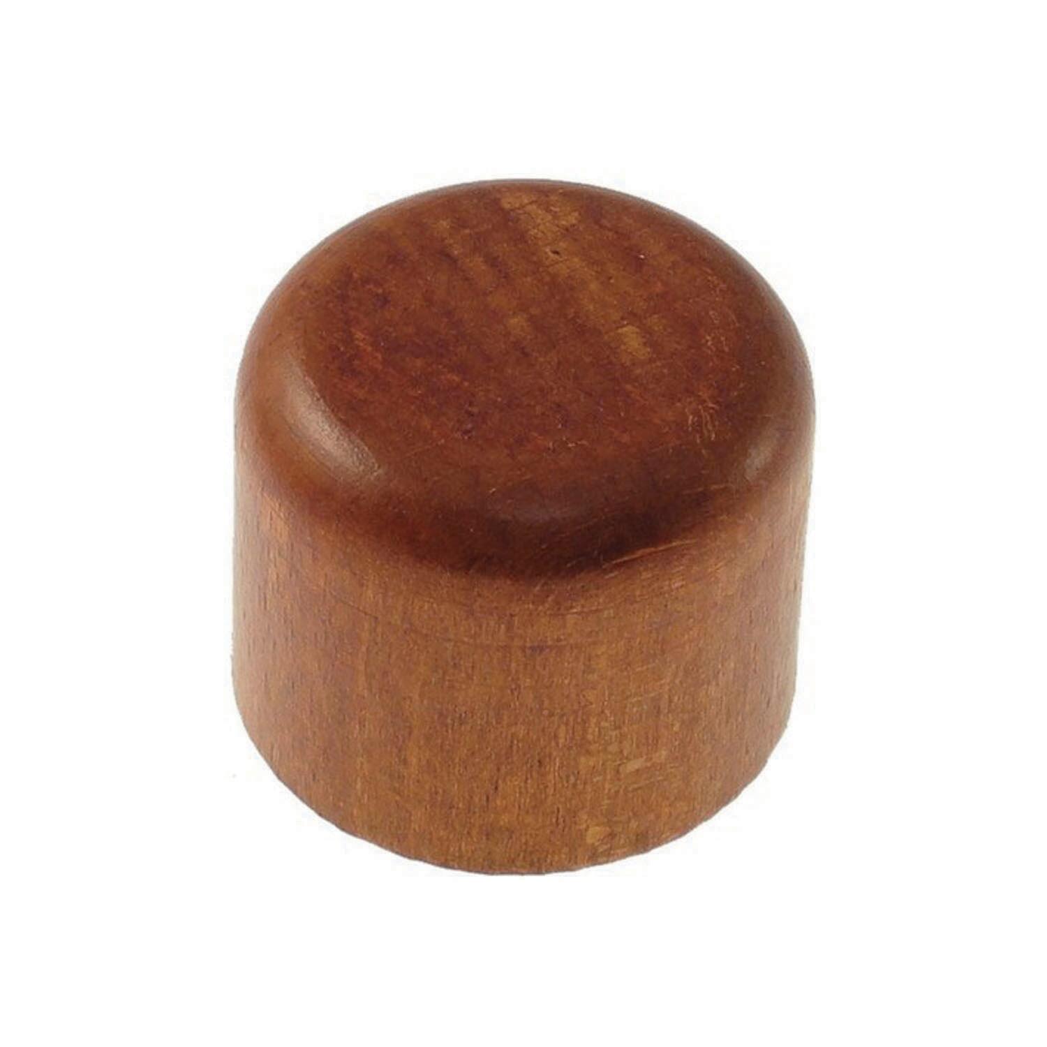 Finale per bastone Londra tappo in legno Ø28mm ciliegio verniciato Set di 2 pezzi