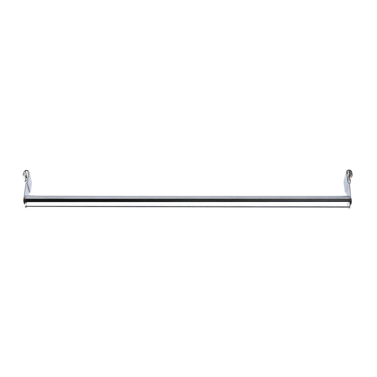 Barra appendiabiti fissa Spaceo Chrome Style+ L 60 x H 2.2 x P 2.2 cm grigio / argento