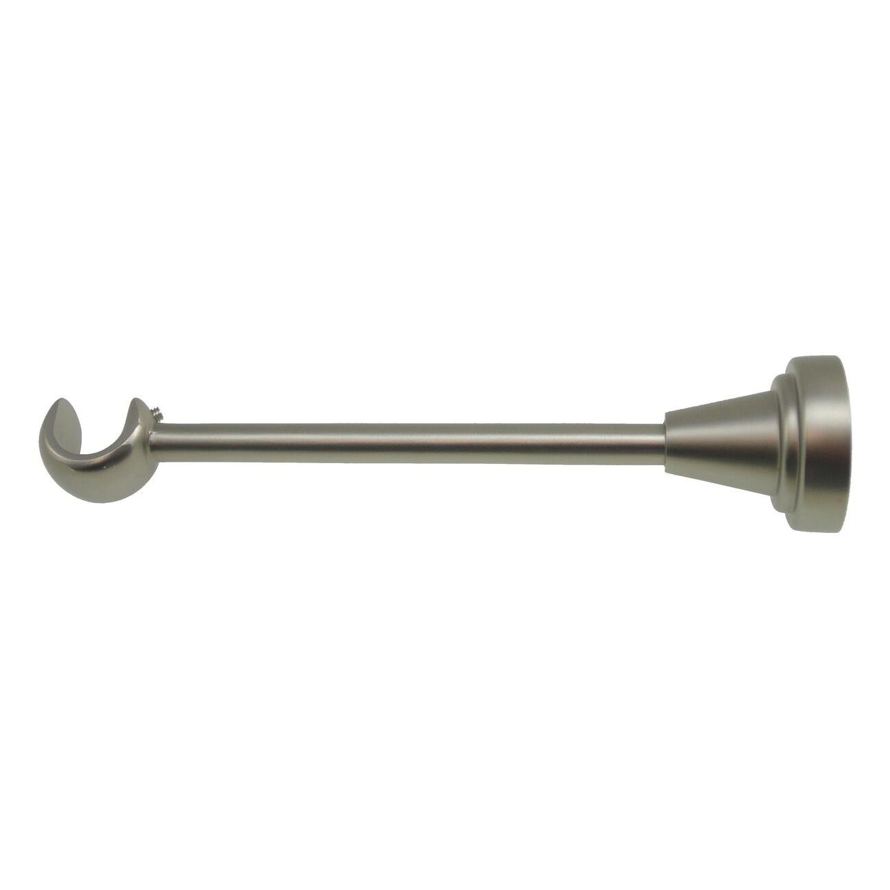Supporto singolo aperto Ø16mm Stelvio in metallo acciaio satinato 18cm, 2 pz