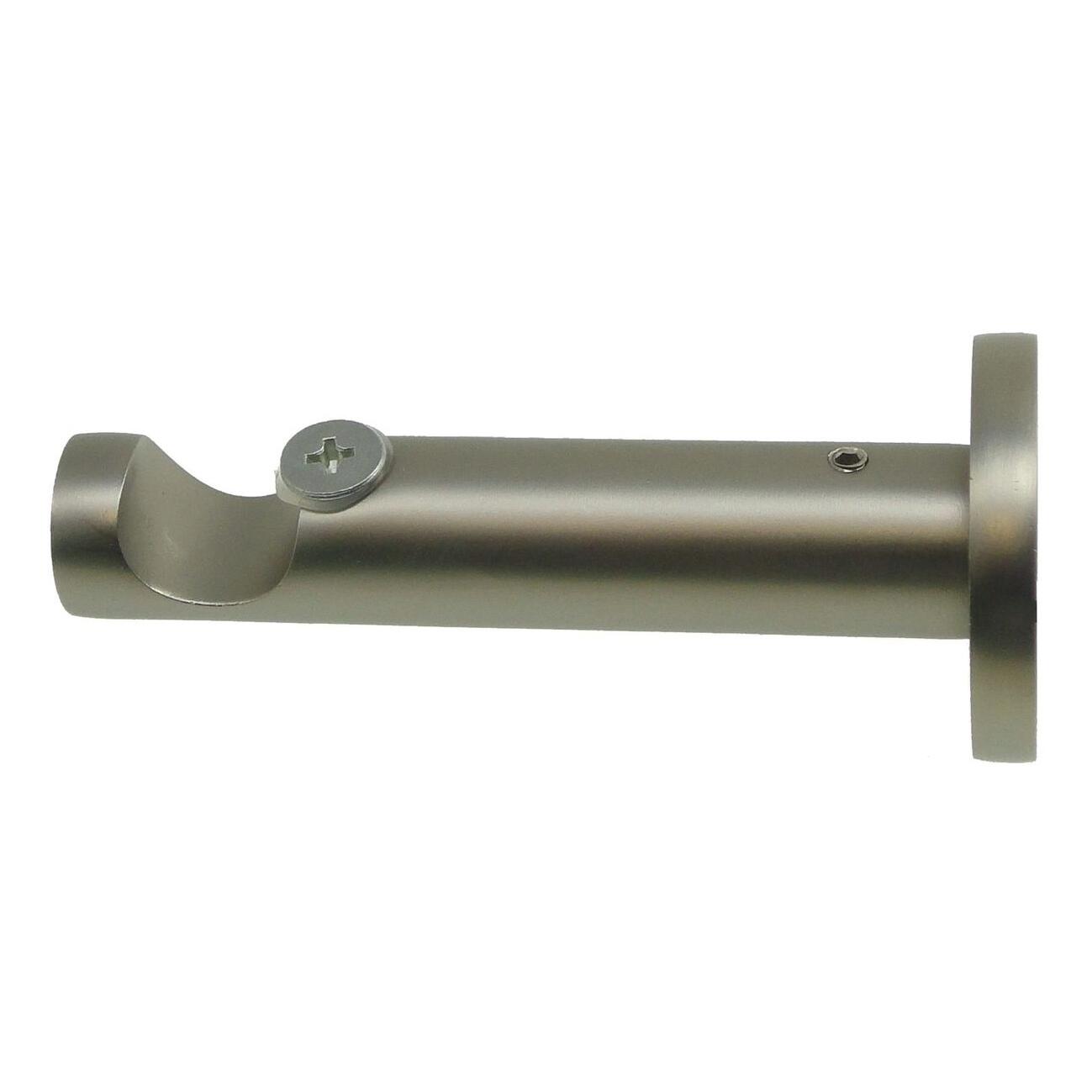 Supporto singolo aperto Ø16mm Stelvio in metallo acciaio satinato 9cm, 2 pz