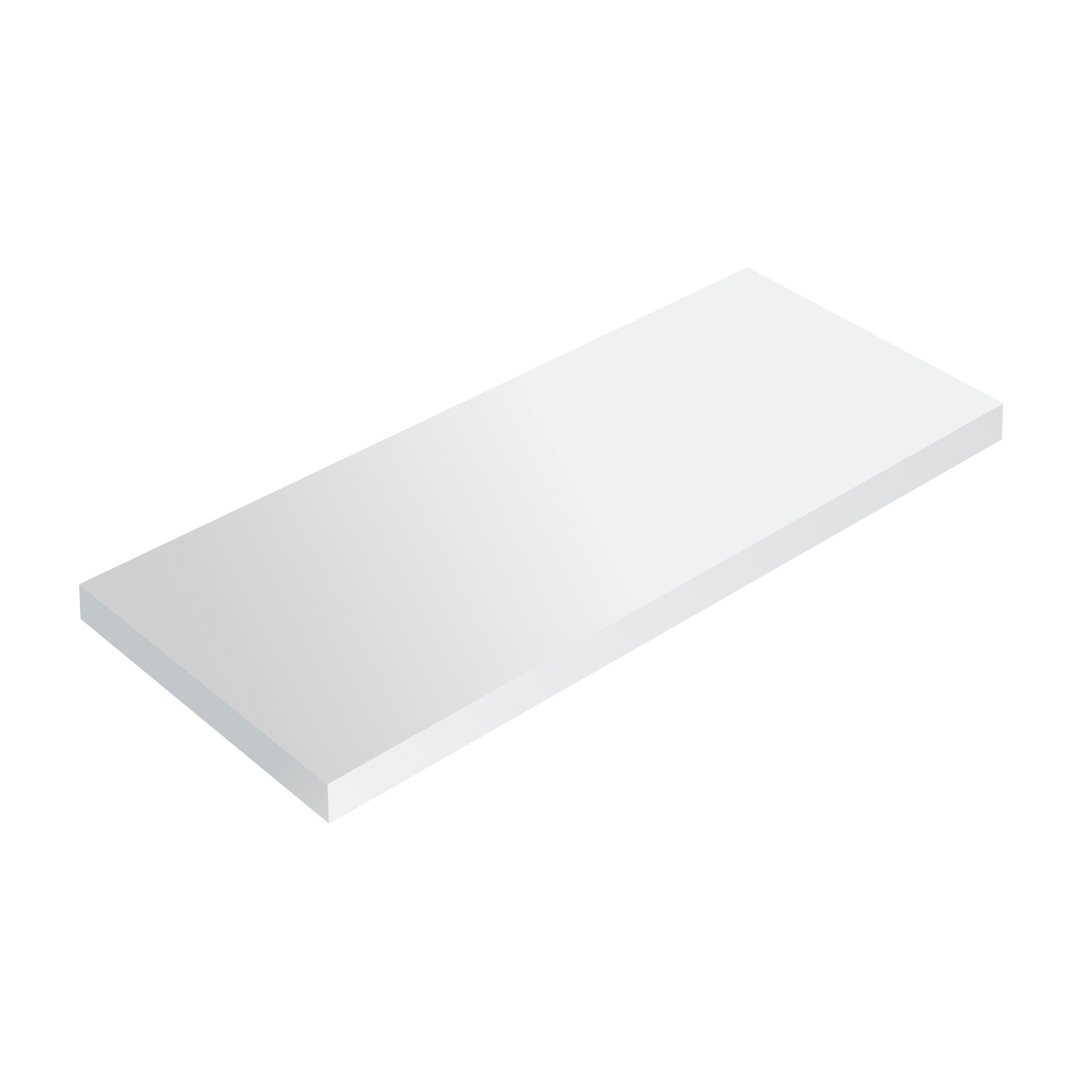 Mensola Spaceo L 56 x P 20 cm, Sp 1.8 cm bianco