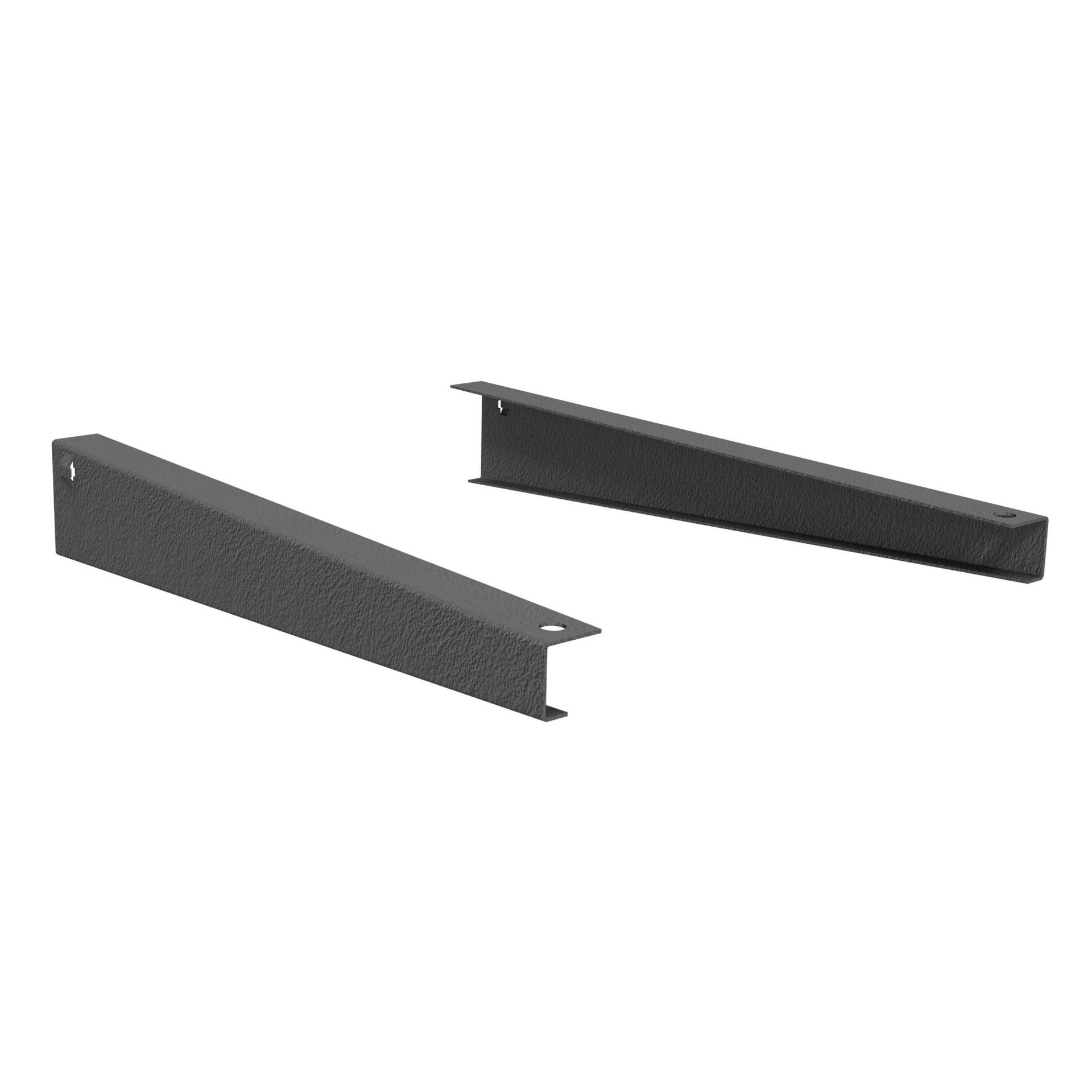 Set di 2 pezzi, Reggimensola Spaceo L 40.5 x H 3 x P 7.5 cm grigio