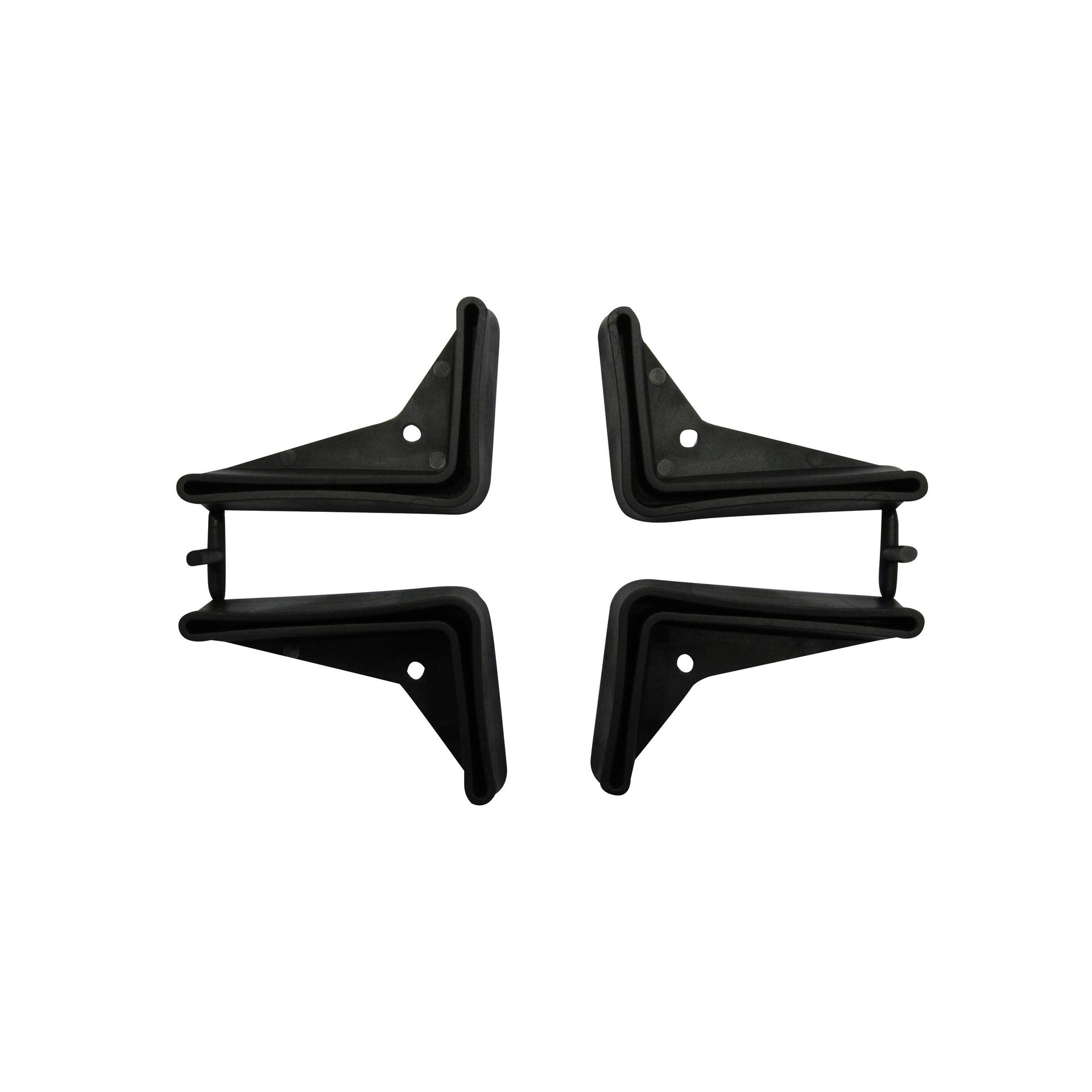 Piedini Plastica L 6 x P 4 cm nero