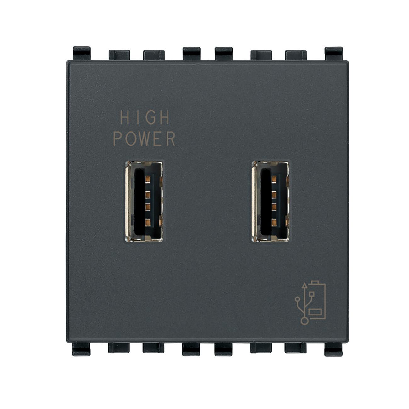 Presa usb VIMAR Plana 3 A grigio | Leroy Merlin