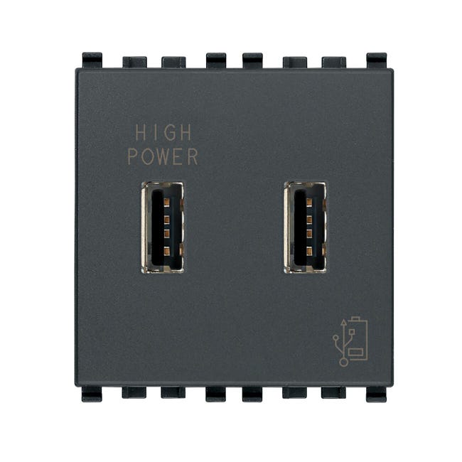 Presa usb VIMAR Plana 3 A grigio | Leroy Merlin Presa usb VIMAR Plana 3 A grigio | Leroy Merlin