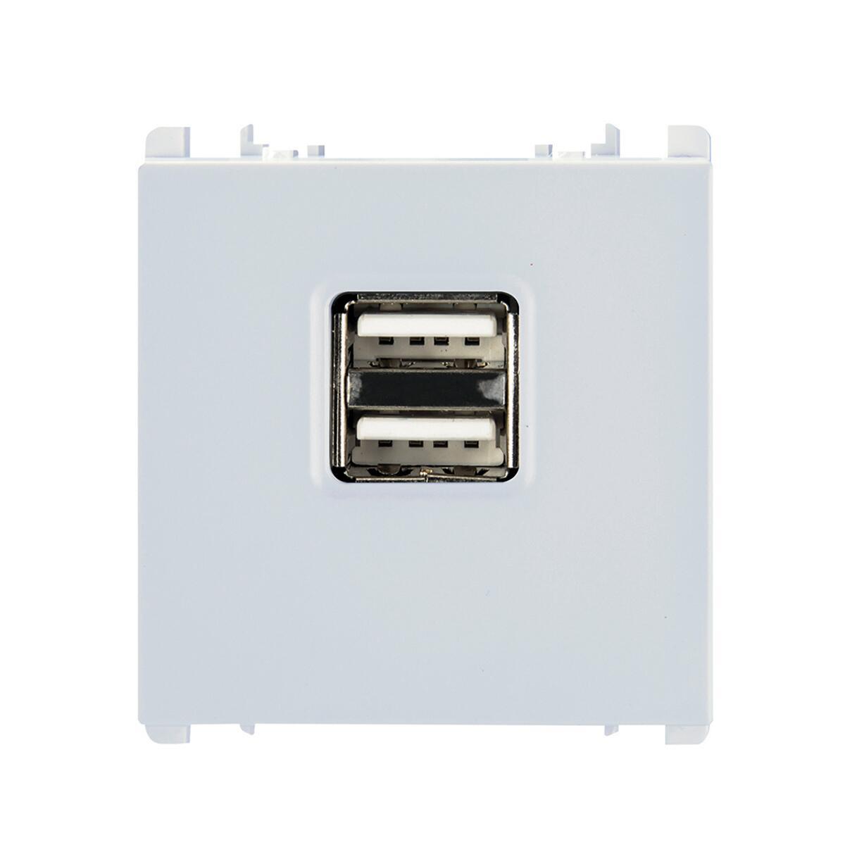 Presa usb SIMON URMET Nea 2.1 A bianco opaco