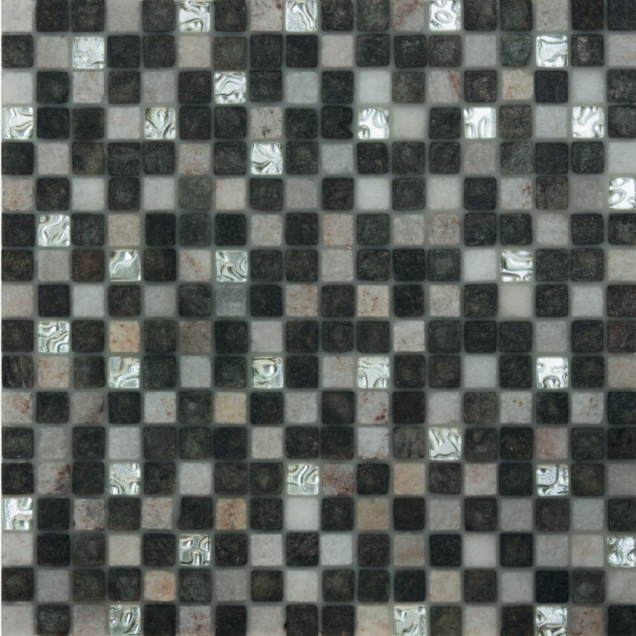 Mosaico Mix Quatz H 30 x L 30 cm grigio - 3