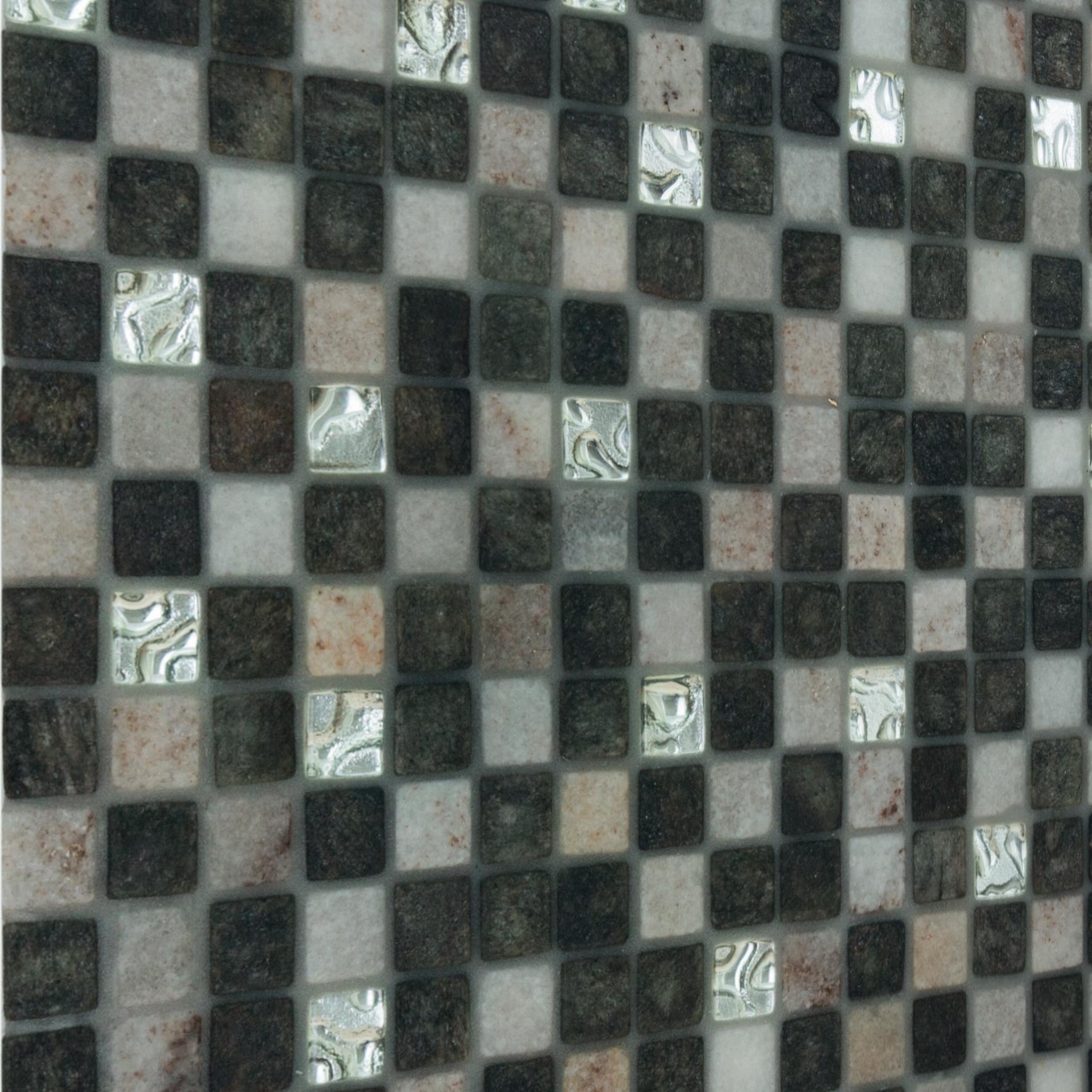 Mosaico Mix Quatz H 30 x L 30 cm grigio - 4