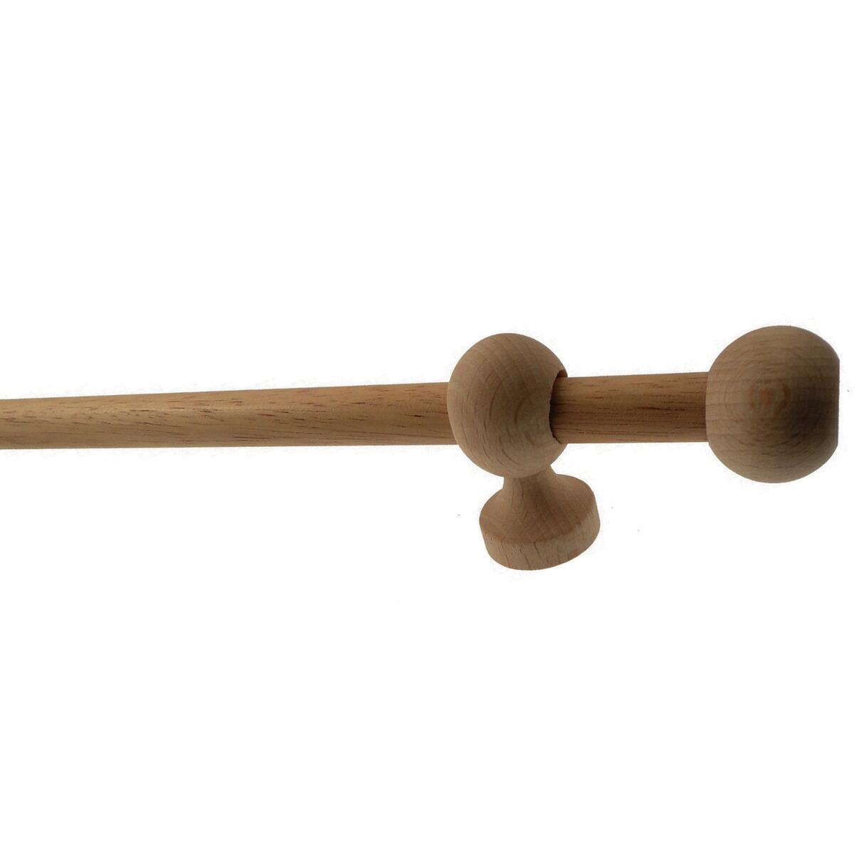 Bastone per tenda Zip in legno Ø 11 mm rovere lucido 60 cm