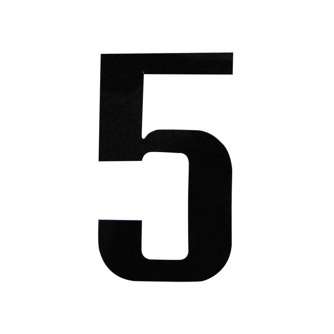 Numero 5 adesivo, 5 x 3.5 cm - 1