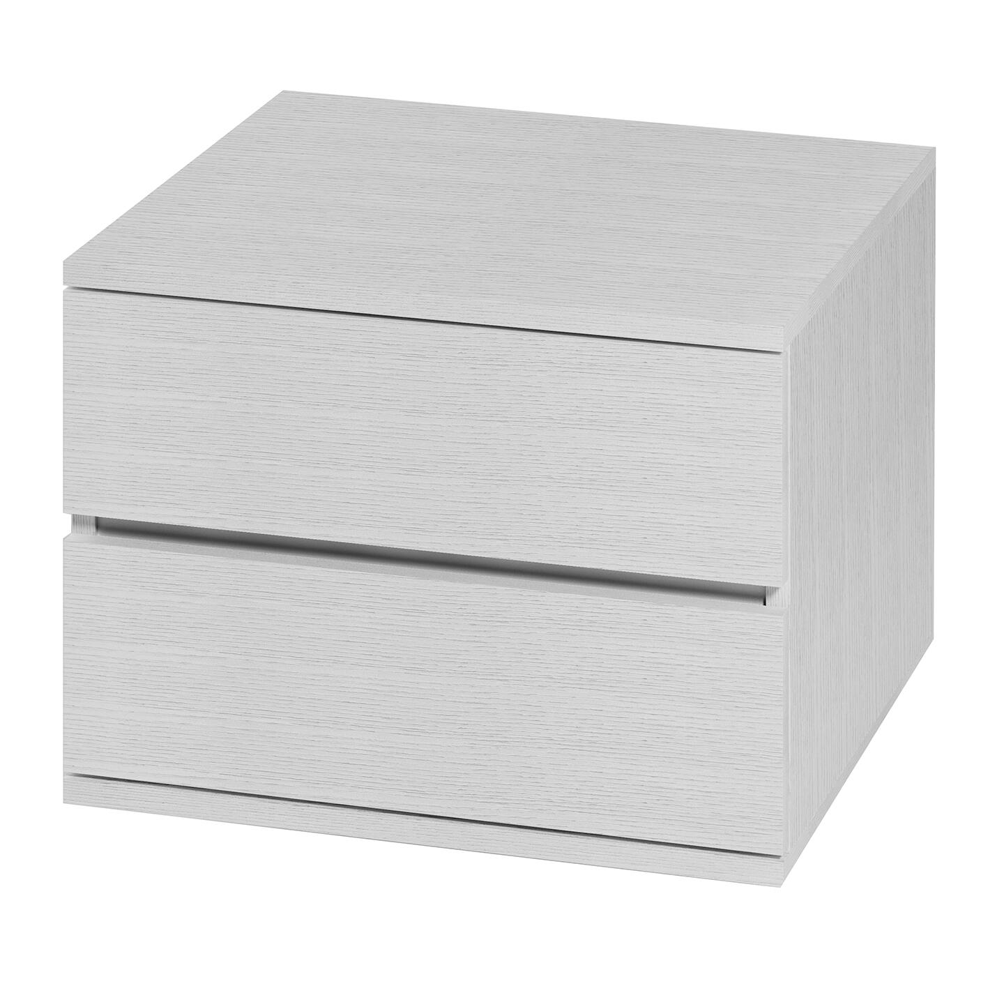 Set cassetti TERRANEO Logo L 55 x H 42.8 x P 50 cm bianco
