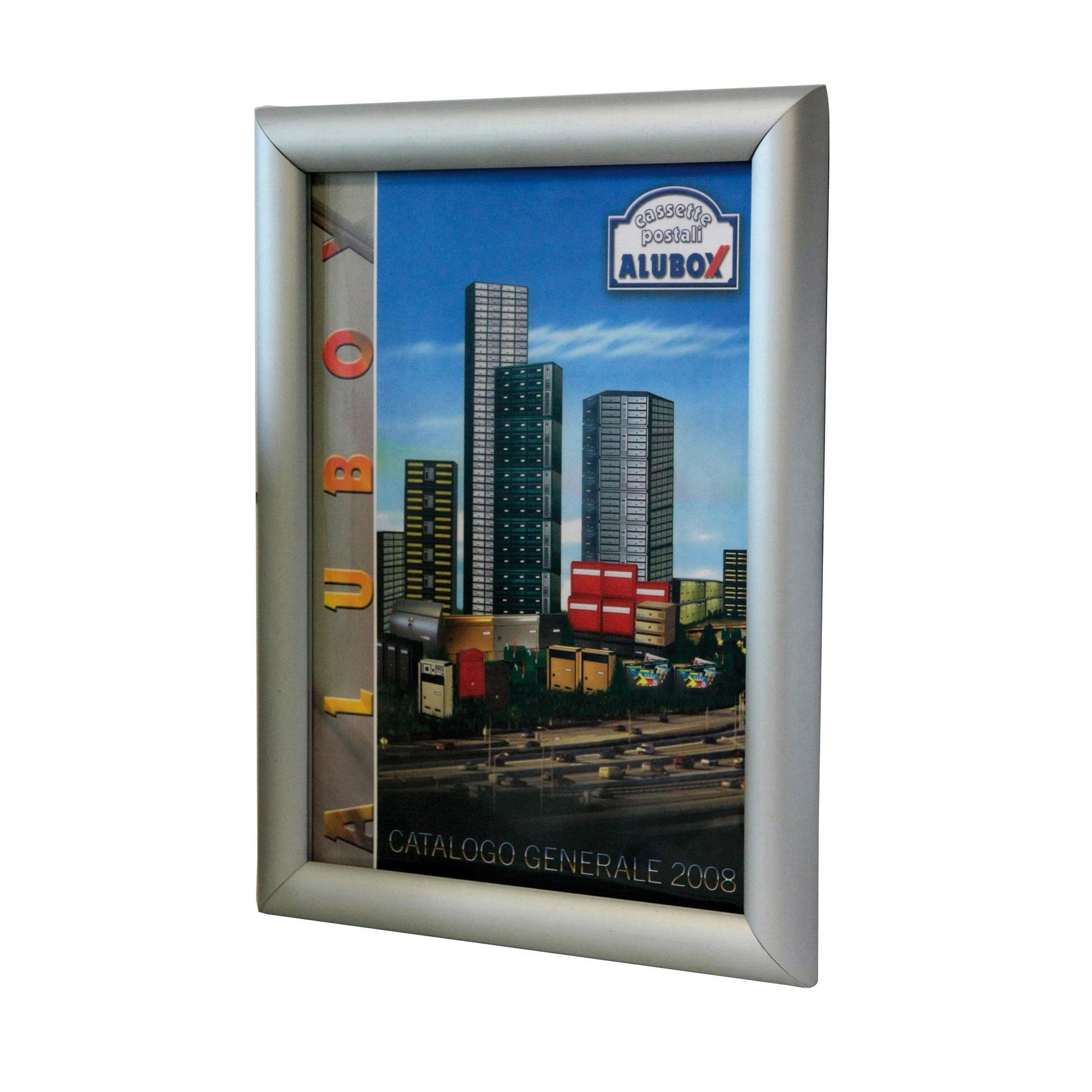 Bacheca Simplex1 4 ganci grigio / argento 260 x 350 mm x 2 cm
