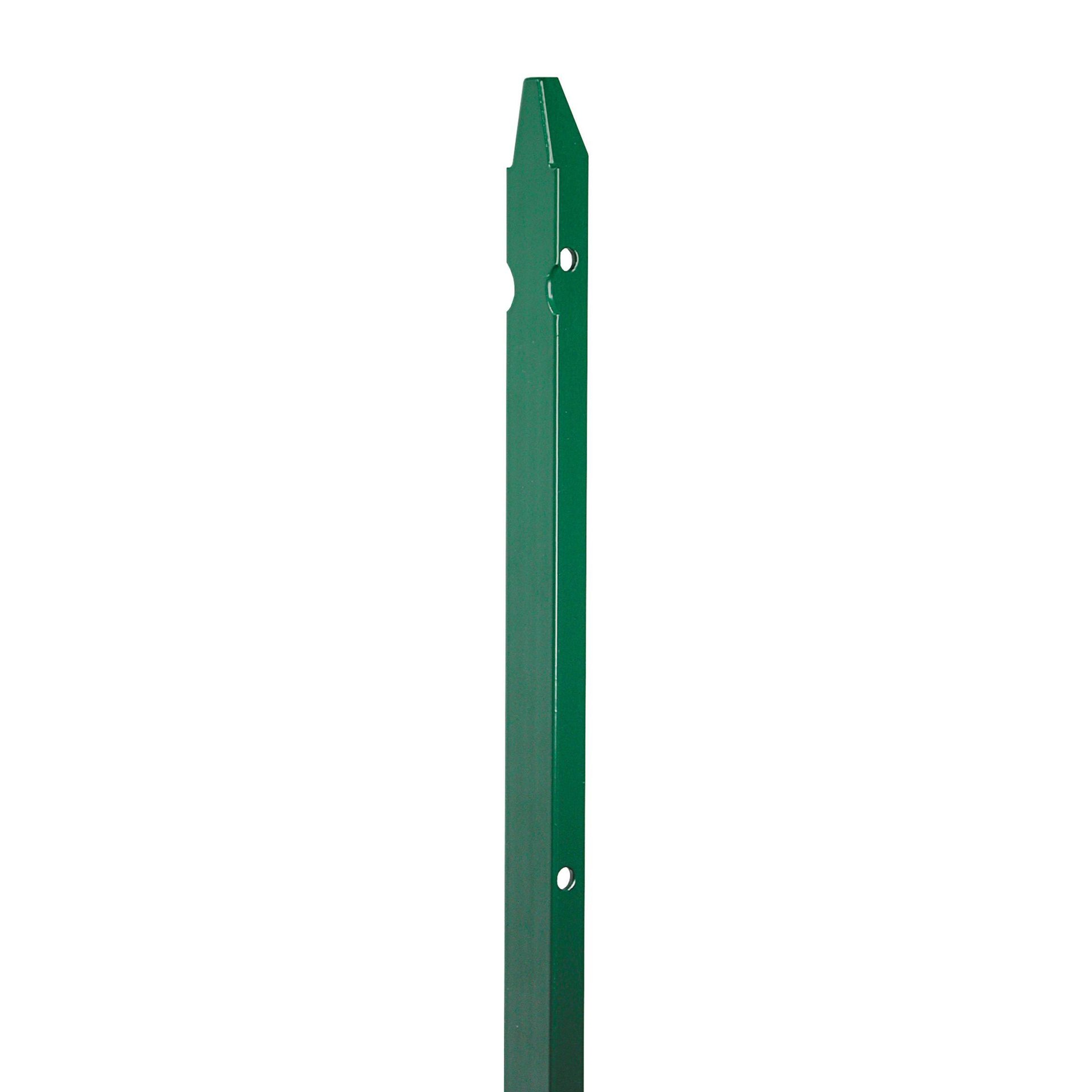 Palo in acciaio galvanizzato plastificato a t H 233 cm L 3 x 3 cm