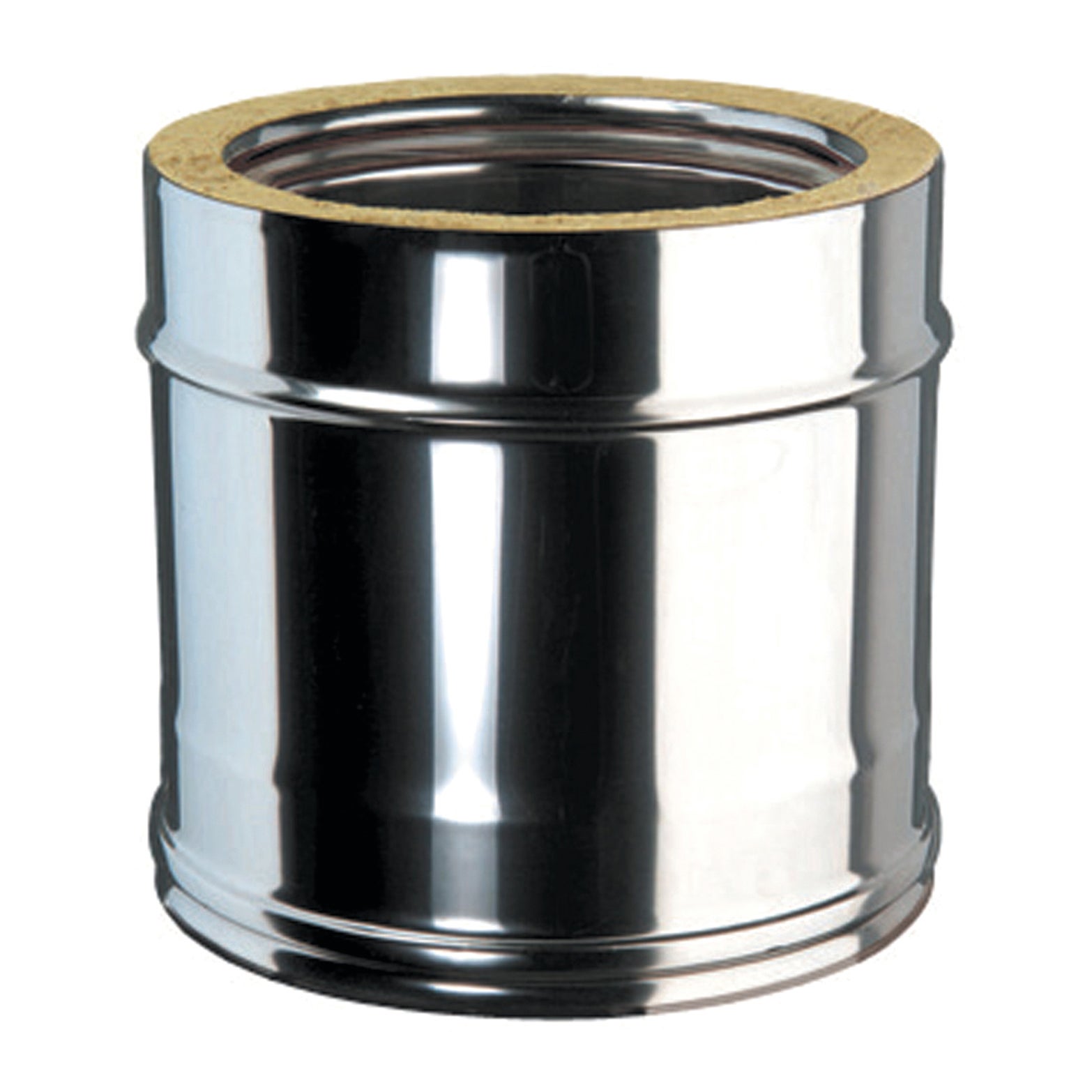 Condotto a doppia parete Tubo DP coib Aisi 316L d.150/200 in inox 316l (elevata resistenza in condizioni climatiche estreme) 25 cm