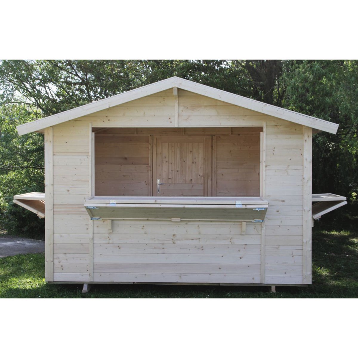 Chiosco in legno Spritz 3 ribalte, superficie interna 5.9 m² e spessore ...